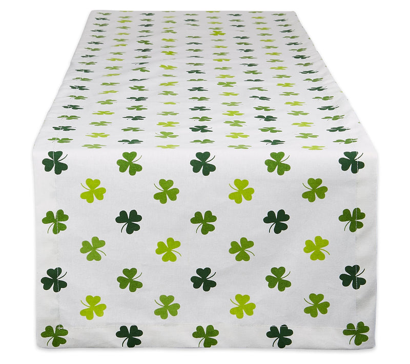 Design Imports 14" x 108" Shamrock Shake Print Table Runner — Main view