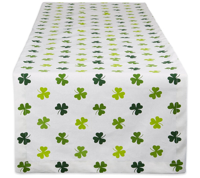Design Imports 14" x 108" Shamrock Shake Print Table Runner — View 3