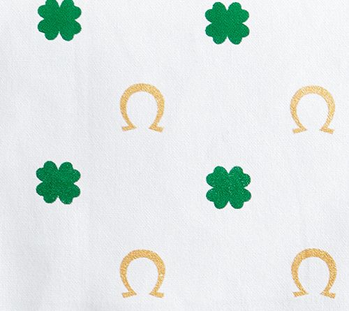 Design Imports 14" x 72" Clover & Horseshoe Print Table Runner — View 2