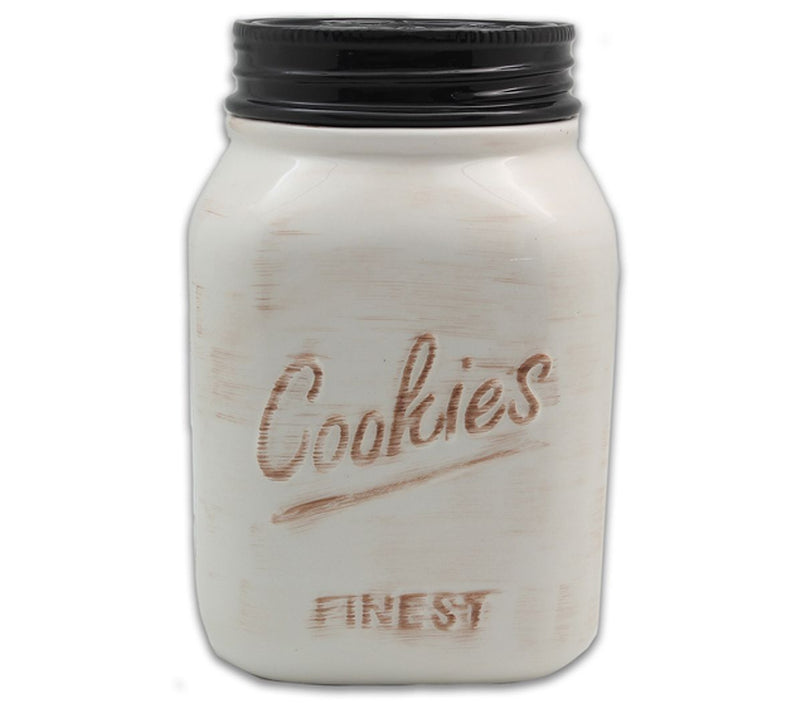 Young's Inc. Mason Jar Shaped Ceramic Cookie Ja r — Main view