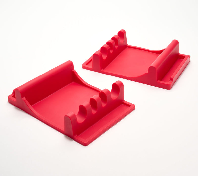 Cook's Essentials Set of 2 Utensil Rests with Lid Holder — View 7