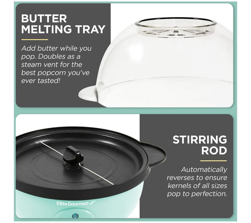 Elite Gourmet 3 Quart Popcorn Popper — View 7