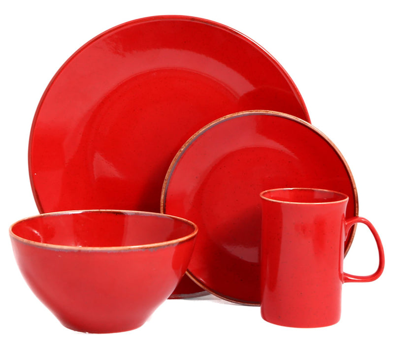 Porland Seasons 4-Piece Porcelain Dinnerware Set with Mug — View 9