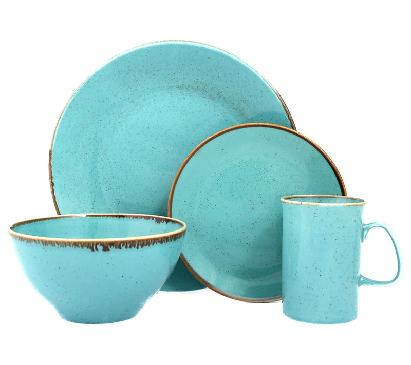 Porland Seasons 4-Piece Porcelain Dinnerware Set with Mug — View 11