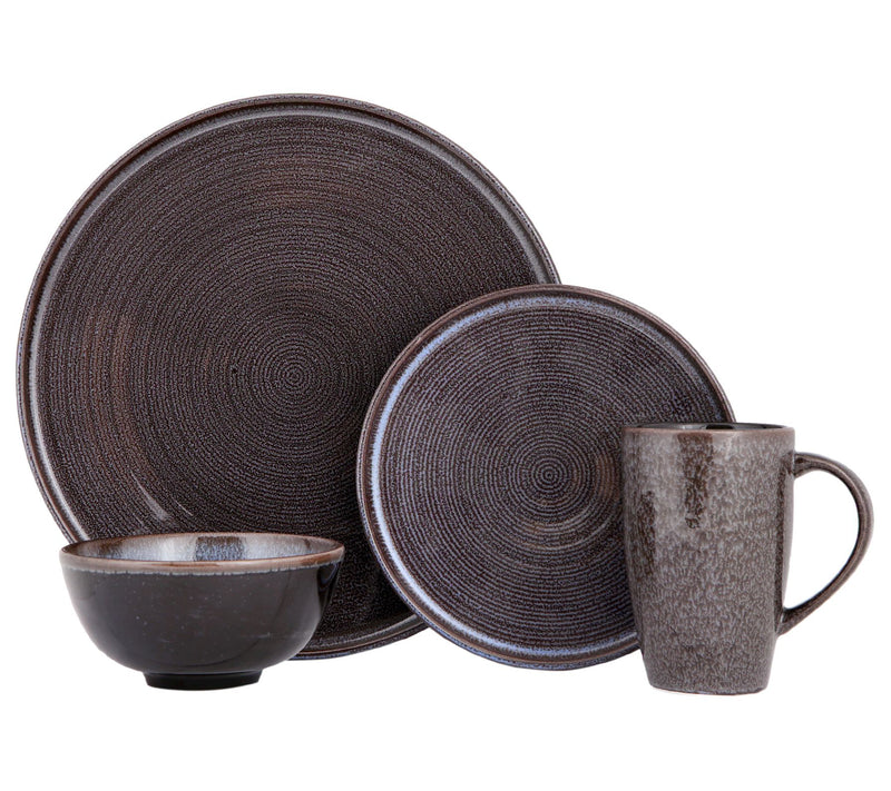 Porland Ethos 4 Piece Porcelain Dinnerware Setwith Mug — View 3