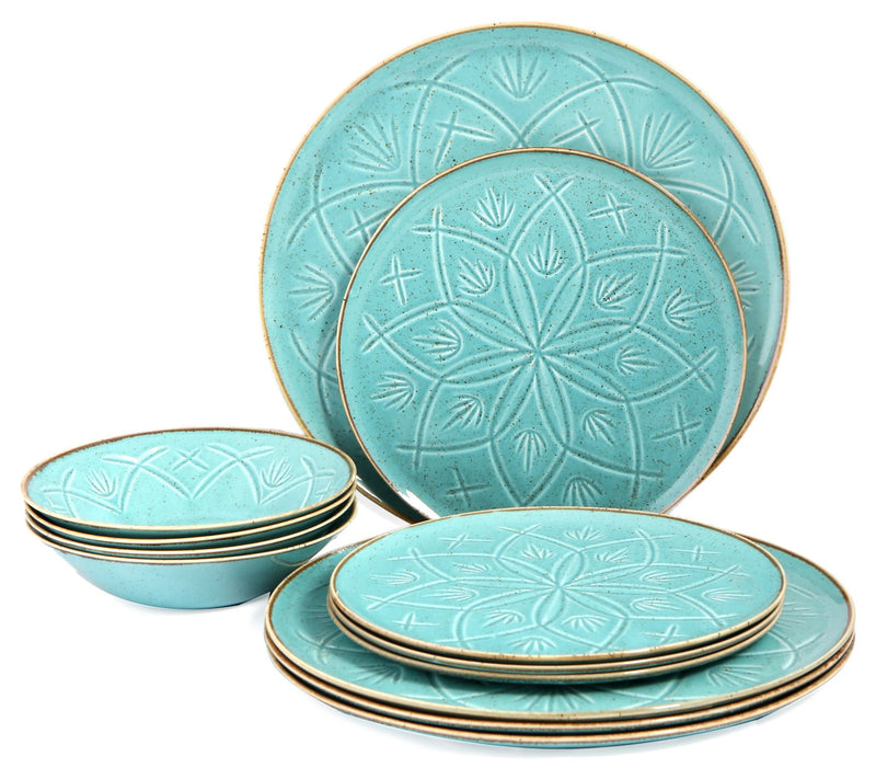 Porland Christina Seasons 12 Piece Porcelain Dinnerware Set — View 7