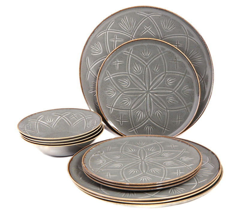 Porland Christina Seasons 12 Piece Porcelain Dinnerware Set — Main view