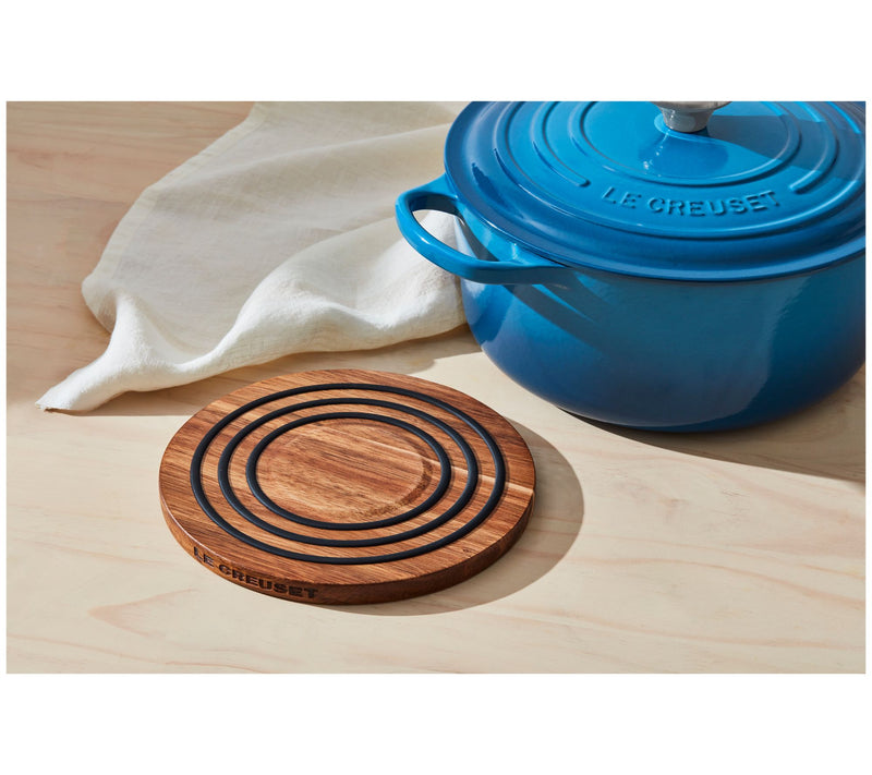 Le Creuset 8" Magnetic Wooden Trivet — View 6