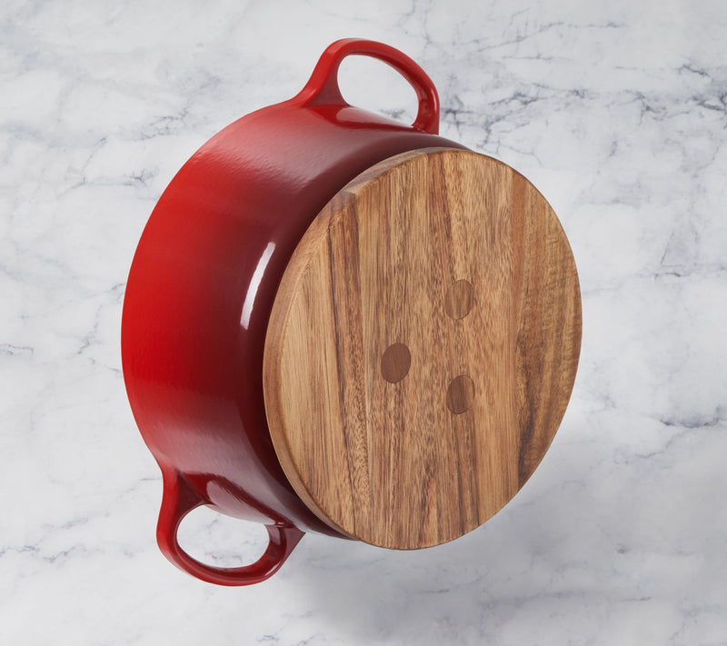 Le Creuset 8" Magnetic Wooden Trivet — View 4