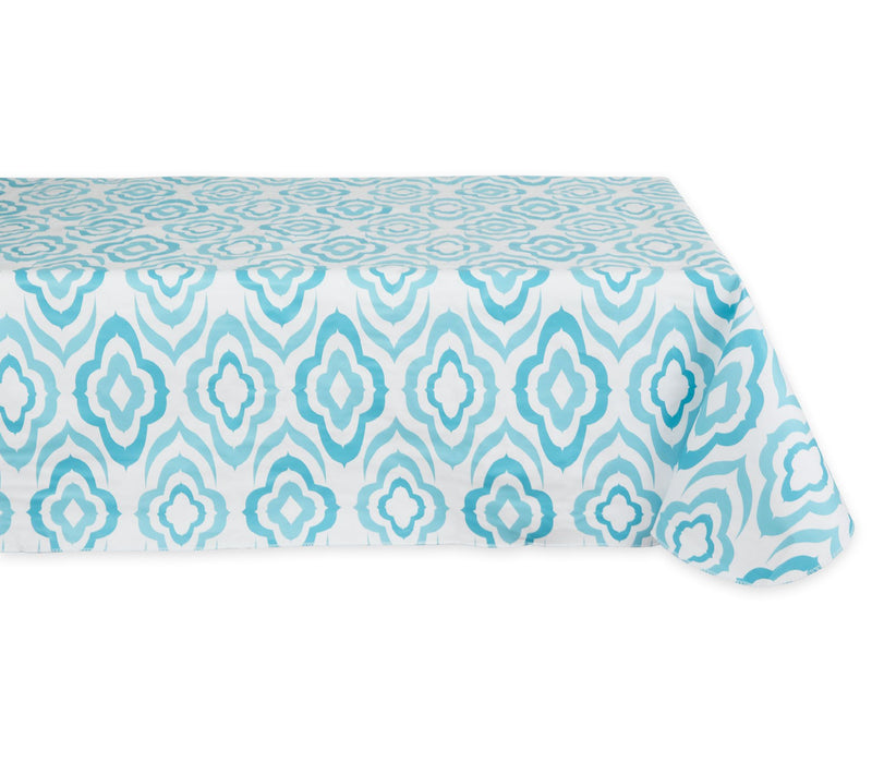 Design Imports 60x84 Ikat Vinyl Tablecloth — View 5