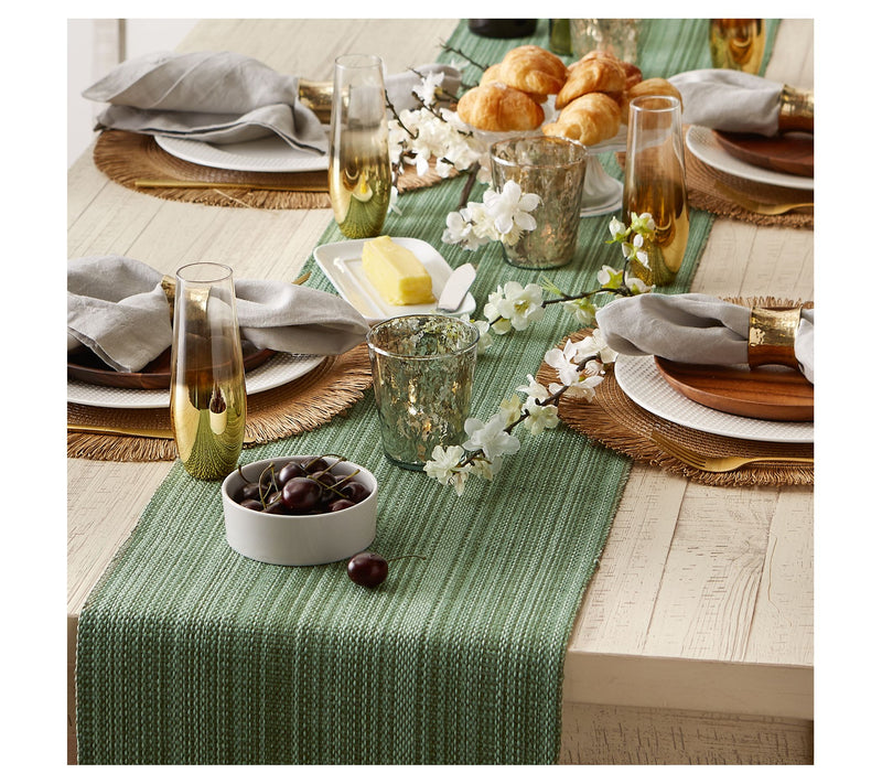 Design Imports 13" x 108" Variegated Fringe Tabe Runner — View 16