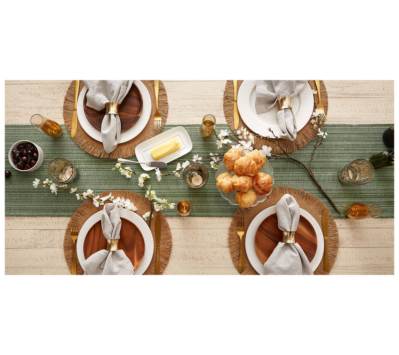Design Imports 13" x 108" Variegated Fringe Tabe Runner — View 17