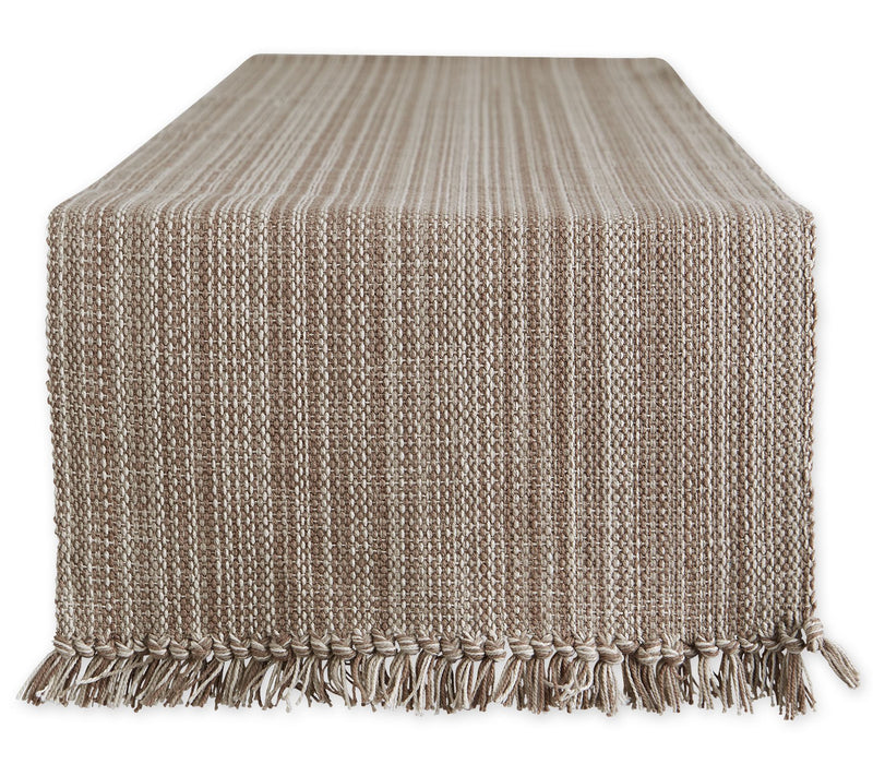 Design Imports 13" x 108" Variegated Fringe Tabe Runner — View 7