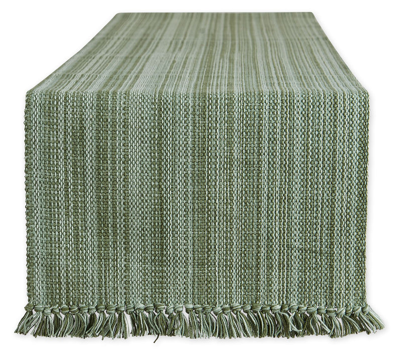 Design Imports 13" x 108" Variegated Fringe Tabe Runner — View 3
