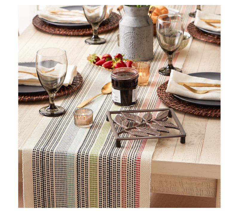 Design Imports 13x108 Mediterranean Fringe Table Runner — View 8