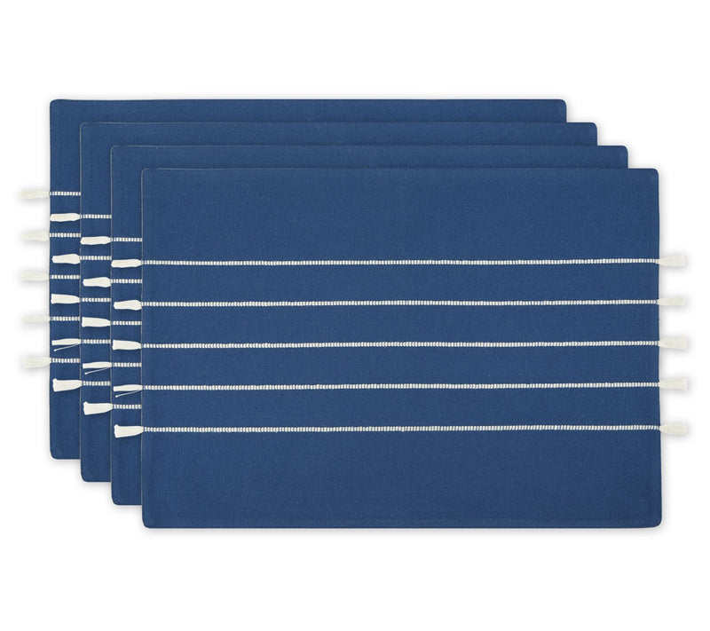 Design Imports Set of 4 Stripe Tassel Placemats — View 3