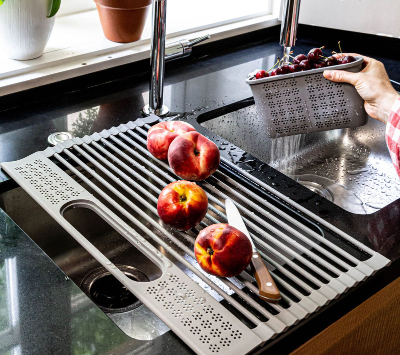 overandback Roll Up Drying Rack with Caddy — View 6