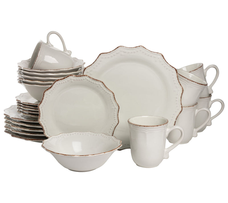 10 Strawberry Street Oxford 24-Piece DinnerwareSet — Main view