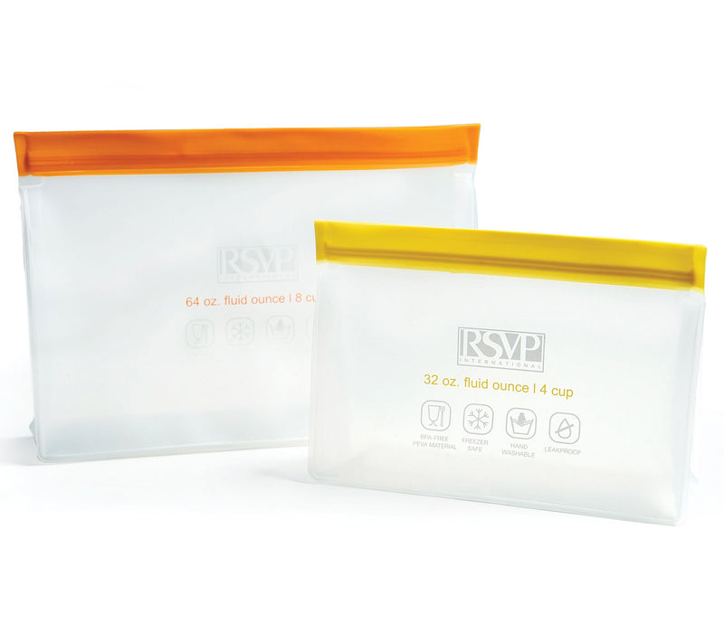 RSVP Set of 2 Reusable Stand-N-Seal Bags — View 3