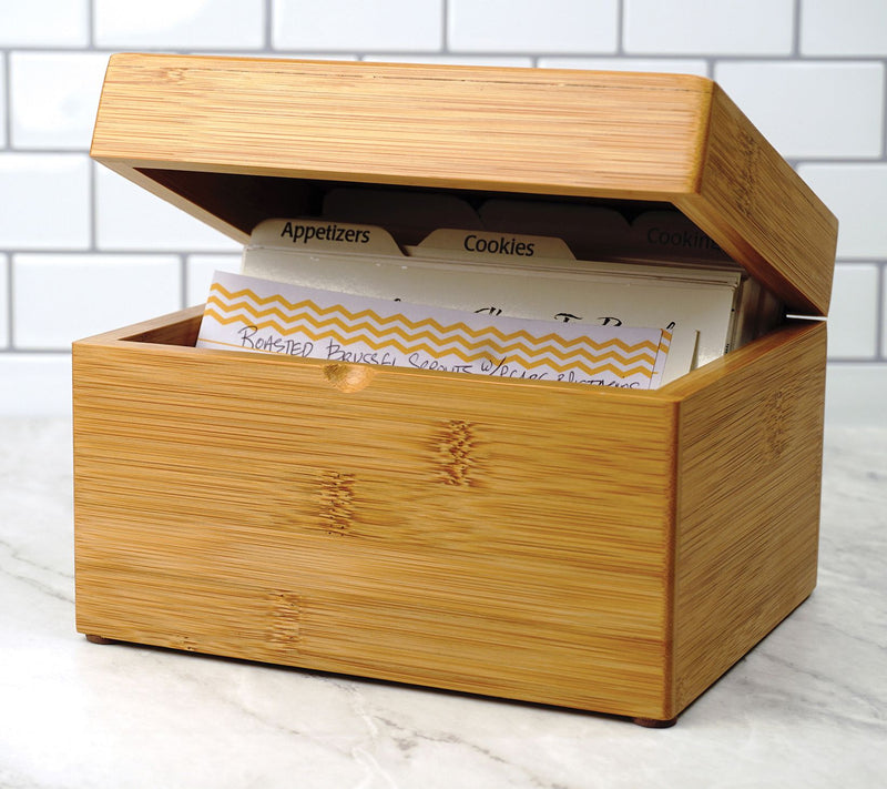 RSVP Bamboo Recipe Box — View 6