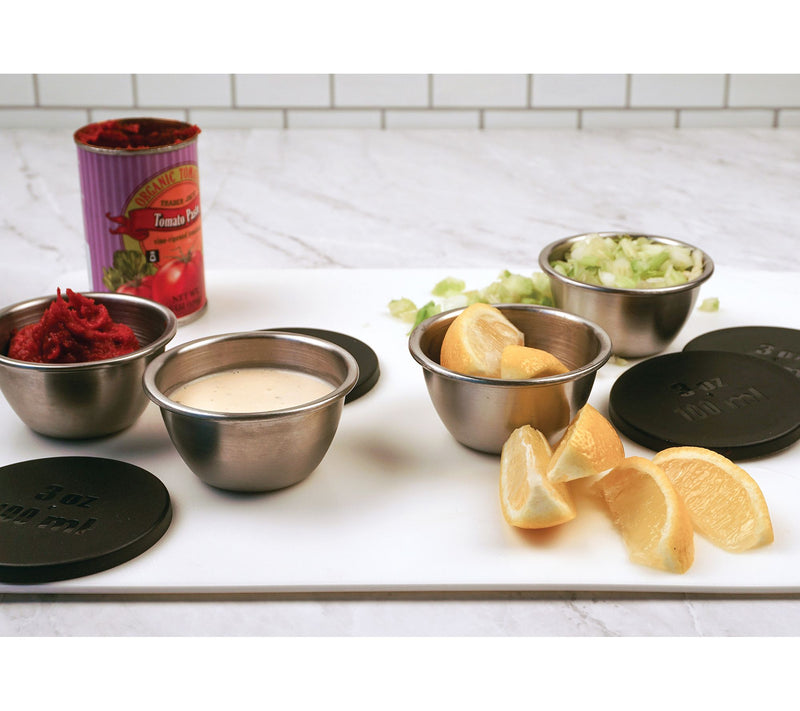 RSVP Set of 4 Condiment Cups With Lids — View 8
