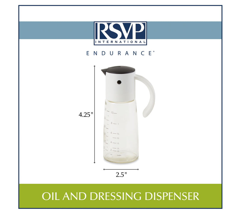 RSVP 1.25-Cup Glass Oil And Dressing Dispenser — View 6
