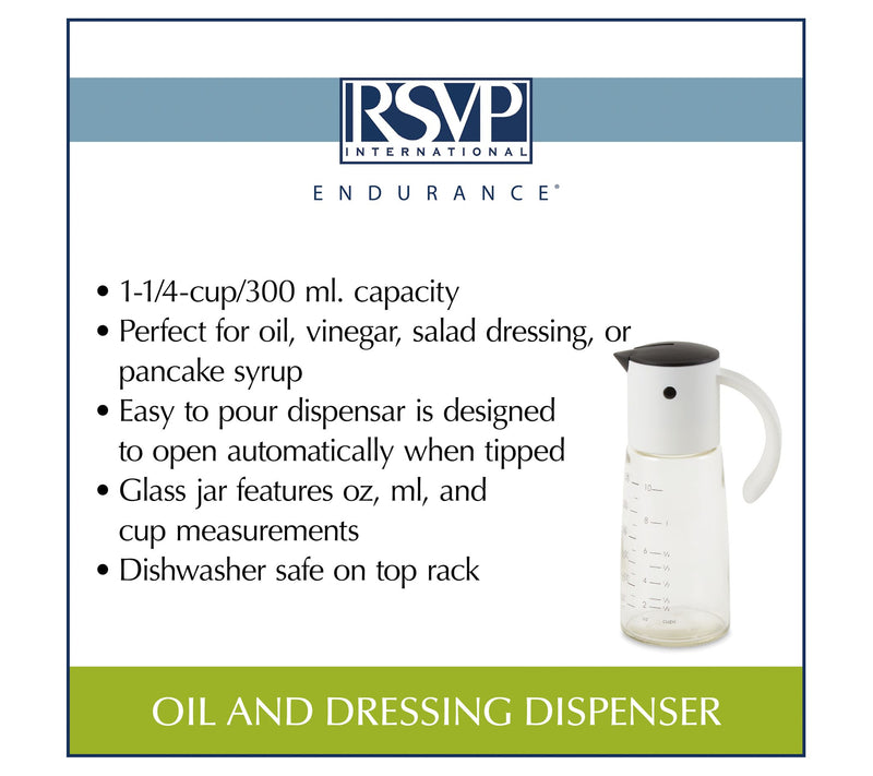 RSVP 1.25-Cup Glass Oil And Dressing Dispenser — View 7