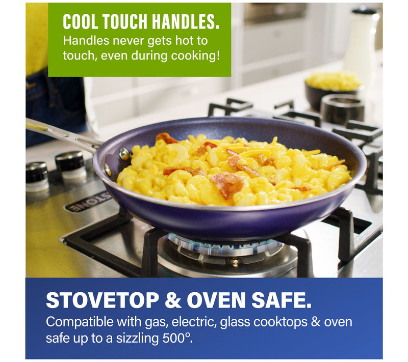 Granitestone Blue 15 Piece Nonstick Cookware an d Bakeware Set — View 7