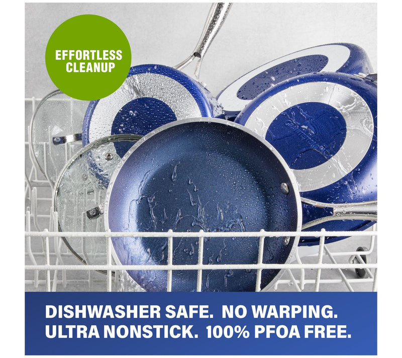 Granitestone Blue 15 Piece Nonstick Cookware an d Bakeware Set — View 8