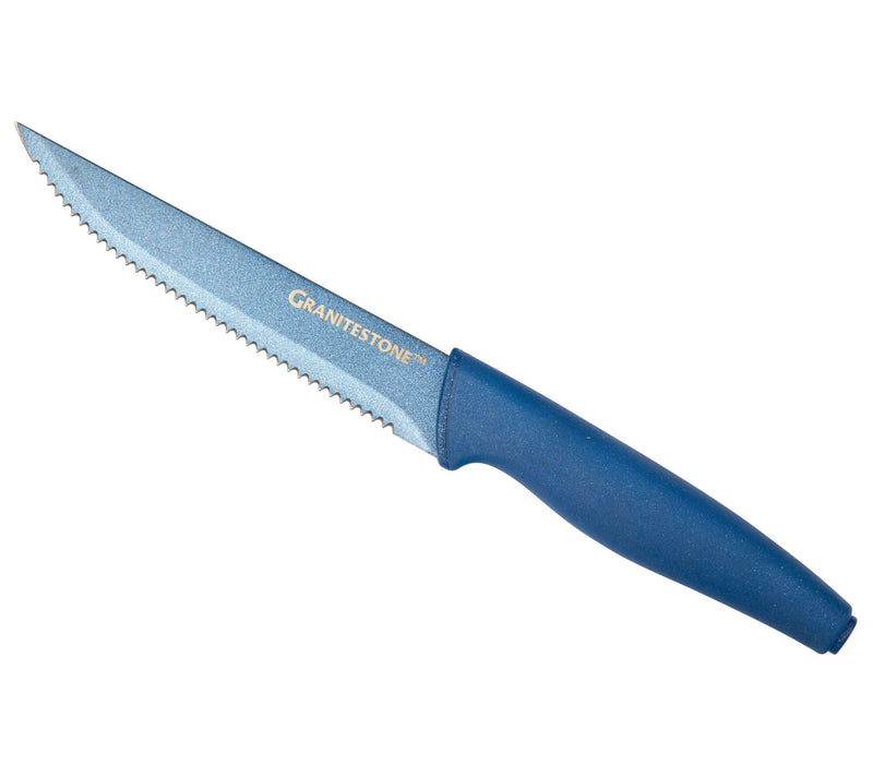 Granitestone 6-Piece Serrated Steak Knife Set — View 6
