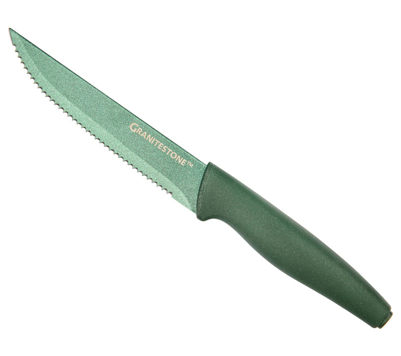 Granitestone 6-Piece Serrated Steak Knife Set — View 4