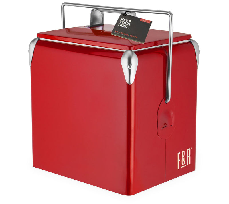 Foster & Rye 1.8-Quart Vintage Metal Cooler — View 5