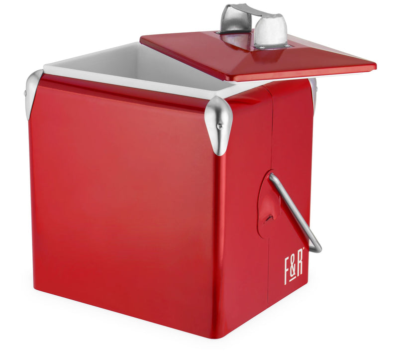 Foster & Rye 1.8-Quart Vintage Metal Cooler — View 4