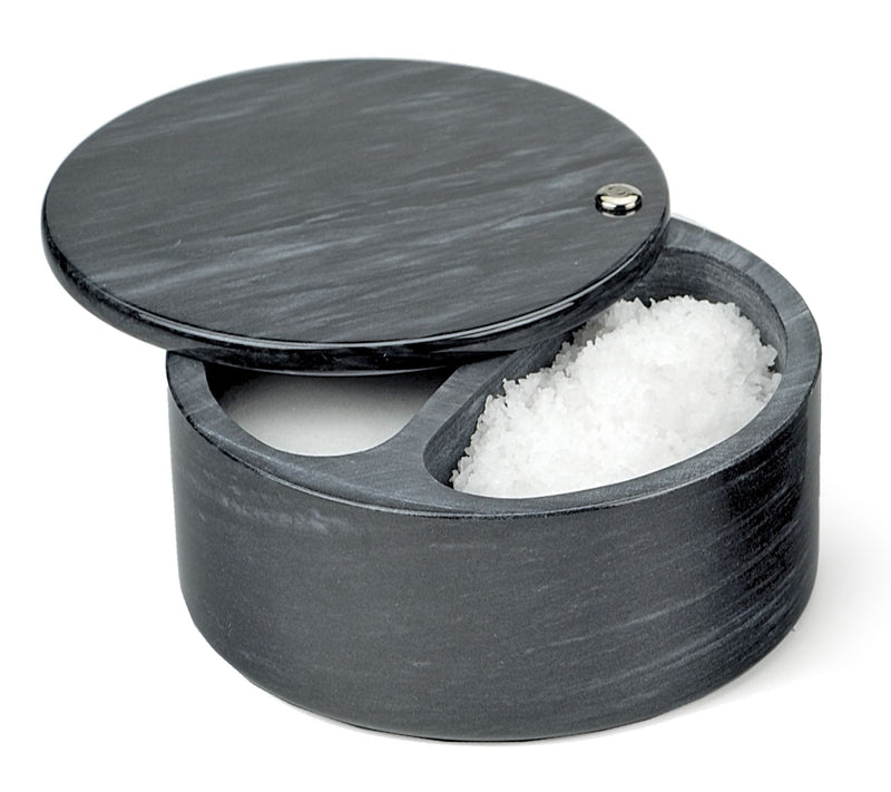 RSVP Black Marble Salt Box — View 4