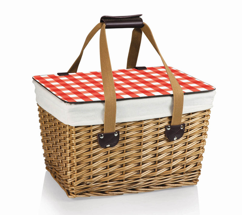 Picnic Time Canasta Wicker Picnic Basket — Main view