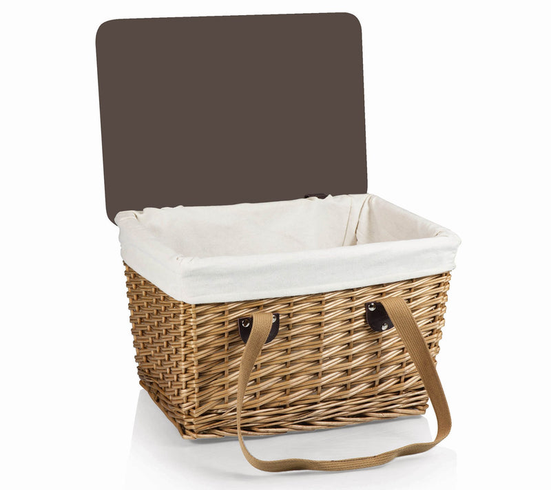 Picnic Time Canasta Wicker Picnic Basket — View 4