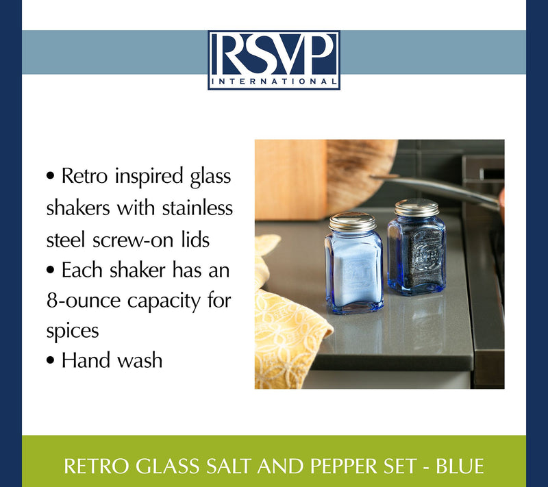 RSVP Retro Glass Salt & Pepper Shaker Set — View 17