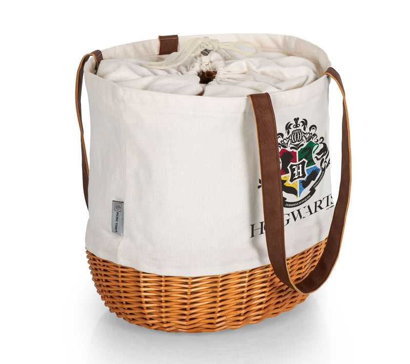 Picnic Time Harry Potter Coronado Canvas & Willw Basket Tote — View 4