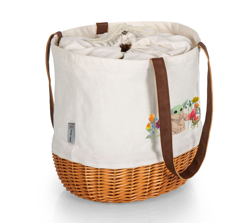 Picnic Time The Child Coronado Canvas and WilloBasket Tote — View 4