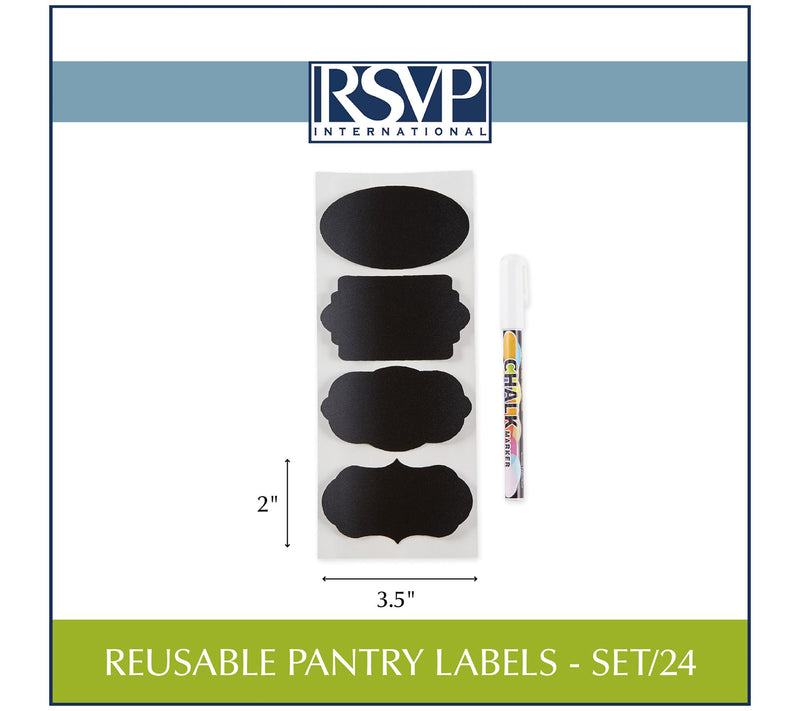 RSVP Set of 24 Reusable Pantry Labels — View 5