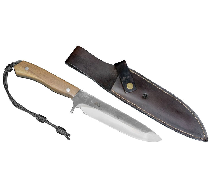 Brazilian Flame 8" Camper Trout Stainless Steel Knife w Sheath — Main view