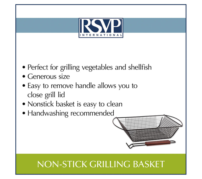 RSVP Non-Stick Grilling Basket — View 6