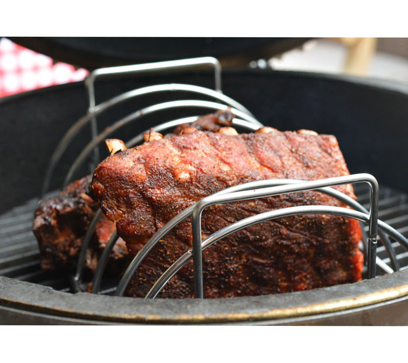 RSVP Stainless Steel Reversible Rib/Roast Rack — View 7
