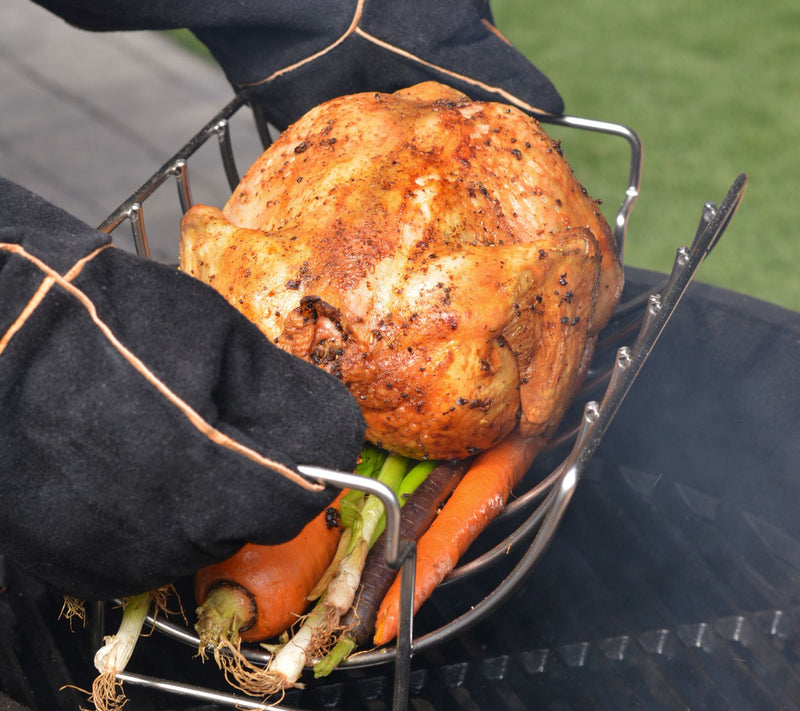 RSVP Stainless Steel Reversible Rib/Roast Rack — View 9