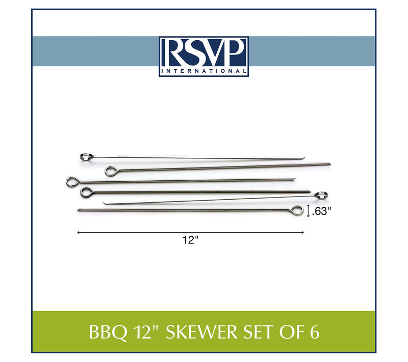 RSVP Set of 6 12" BBQ Skewers — View 4