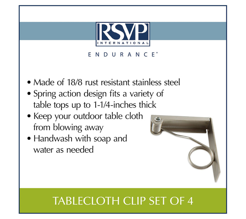 RSVP Set of 4 Tablecloth Clips — View 6
