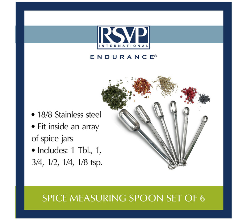 RSVP Set of 6 Spice Measuring Spoons — View 10