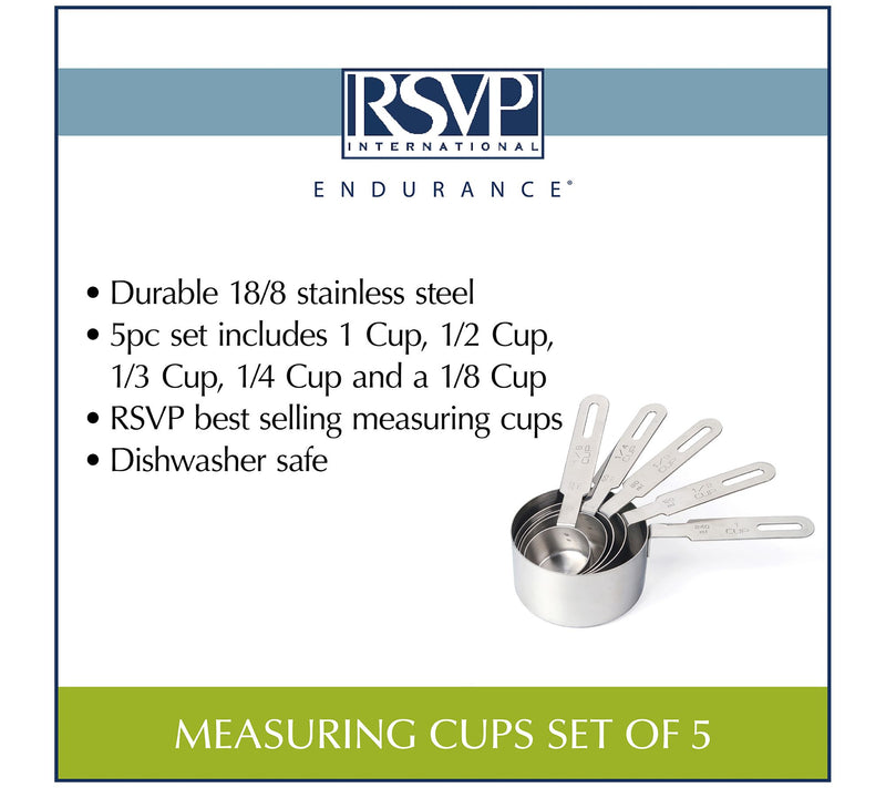 RSVP Set of 5 Measuring Cups — View 7