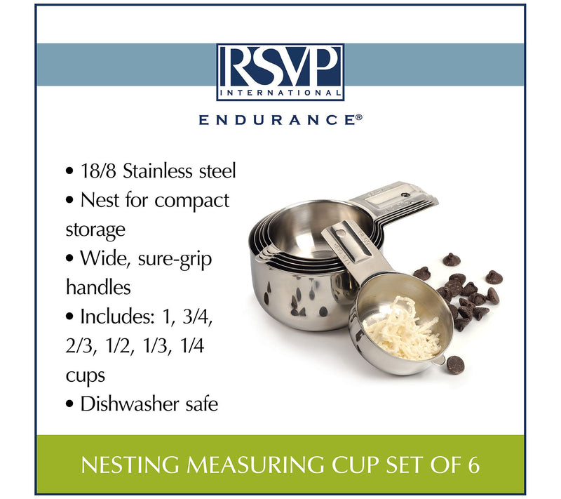 RSVP Set of 6 Nesting Measuring Cups — View 8