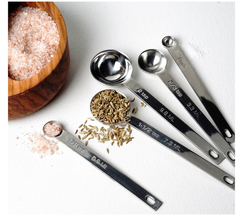 RSVP Set of 5 Odd Size Measuring Spoons — View 4